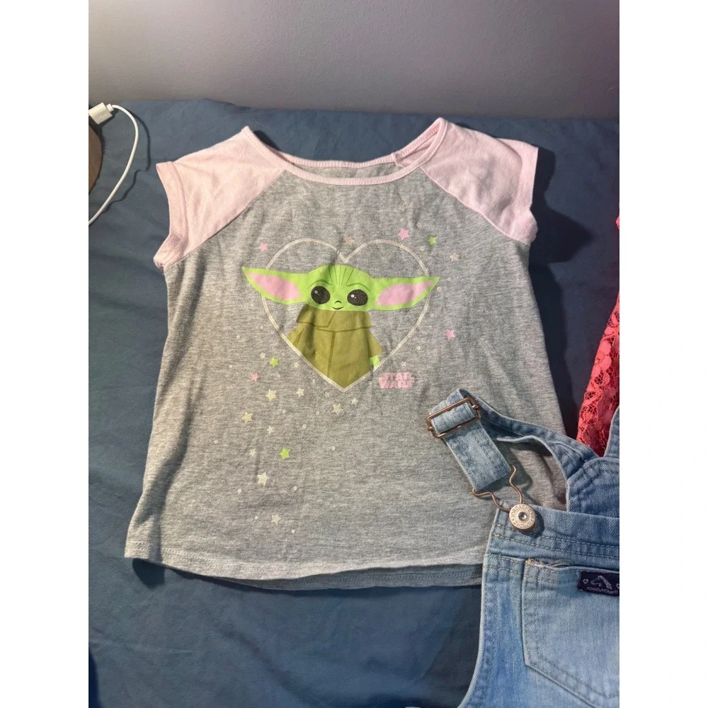 Girls Clothing Bundle Jordache Denim Tulle‎ Dress Gymboree Star Wars Grogu Lace